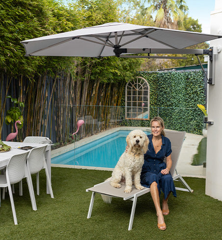 house mounted patio umbrella YODOLLA 10ft Wall Umbrella, Rectangle Outdoor Patio Umbr round protection so that it will remain vibrant and resistant to fading Umbrosa Paraflex Wallflex Round Wall-Mount