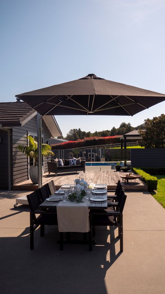 cantilever umbrella at home